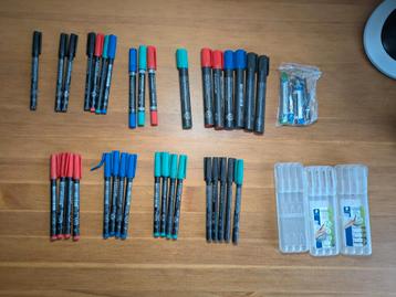 34 Staedtler Lumocolor Permanent Stiften beschikbaar voor biedingen