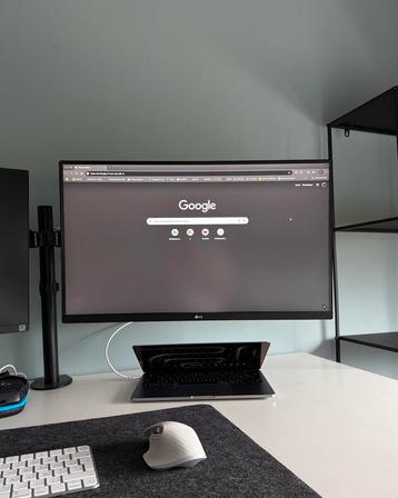 LG monitor 27 inch, 4k, usb-c (LG 27UP83AK-W) beschikbaar voor biedingen