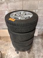 4 winterbanden op lichtmetalen velgen — 16” — bijna nieuw, Auto-onderdelen, Banden en Velgen, Ophalen, Gebruikt, 16 inch, Band(en)