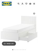 Eenpersoonsbed Ikea Malm, Huis en Inrichting, Ophalen, Gebruikt, 90 cm, Eenpersoons