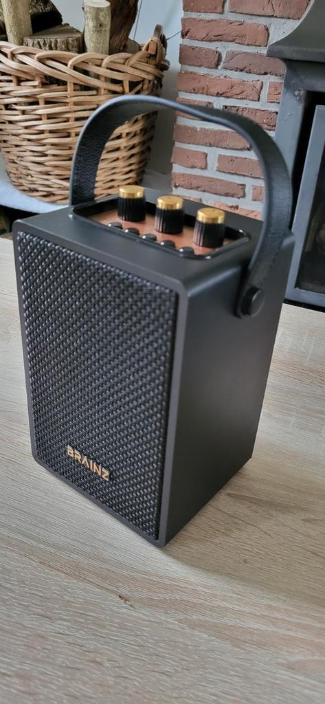 Enceinte rétro BRAINZ Noir, Audio, Tv en Foto, Luidsprekerboxen, Ophalen of Verzenden