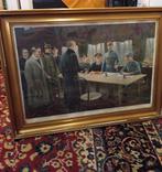 kader met prent wapenstilstand, Ophalen