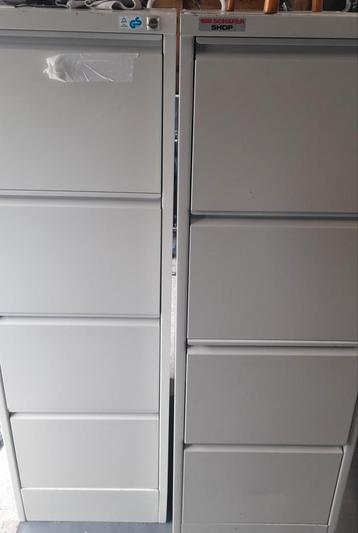 Metalen archiefkasten met 4 ladens., Huis en Inrichting, Kasten | Roldeurkasten en Archiefkasten, Ophalen, Gebruikt