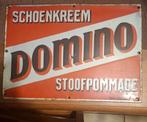 Emaille schoenkreem domino jaren  30 . 25cm op 35, Ophalen of Verzenden