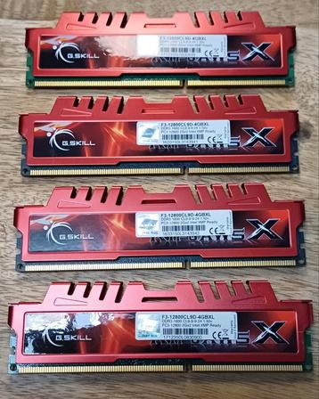 G.Skill XL Series RipJaws X Series 8 Go (kit 4 x 2 Go) DDR3, Informatique & Logiciels, Enlèvement ou Envoi, Comme neuf, DDR3