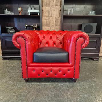 Brighton fauteuil -  Rood/Zwart beschikbaar voor biedingen