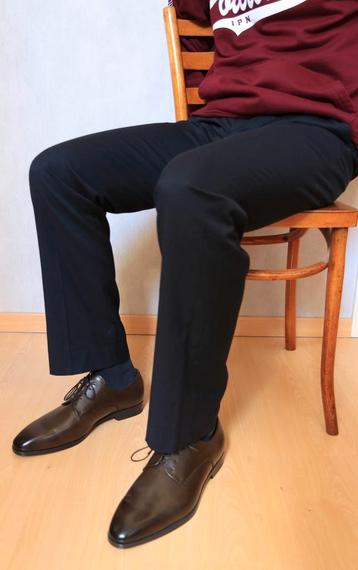 Zara Man kostuumbroek, Kleding | Heren, Broeken en Pantalons, Ophalen of Verzenden, Zo goed als nieuw, Blauw, Zara Man