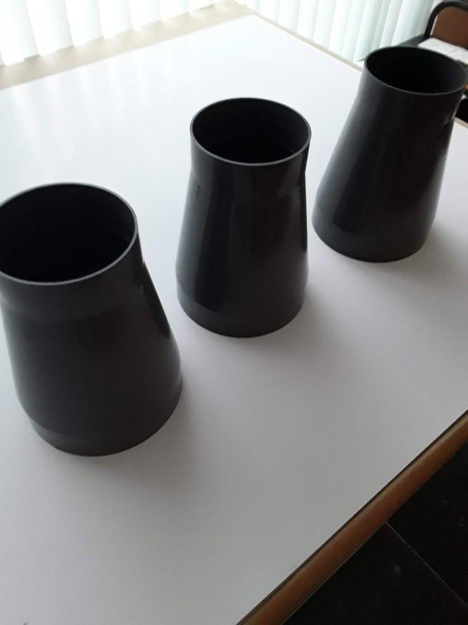PVC verloop 160mm naar 110mm 4mm dik grijs 3 stuks nieuw, Bricolage & Construction, Tuyaux & Évacuations, Neuf, Évacuation, PVC