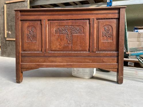 Twijfelaar: Antiek eiken bed, Huis en Inrichting, Slaapkamer | Bedden, Twijfelaar, Ophalen