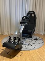 Playstation racestoel + race stuur, Games en Spelcomputers, Spelcomputers | Sony Consoles | Accessoires, Ophalen, Zo goed als nieuw