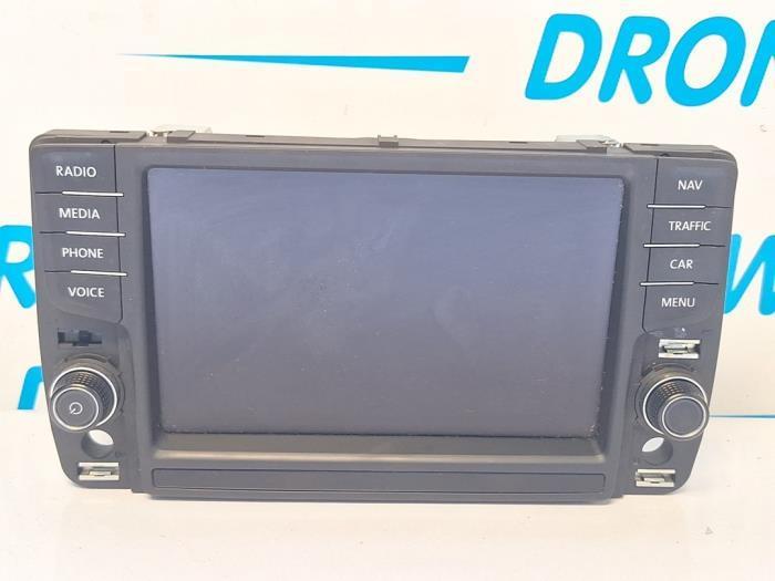 Display Multi Media regelunit van een Volkswagen Golf, Auto-onderdelen, Elektronica en Kabels, Volkswagen, Gebruikt, 3 maanden garantie