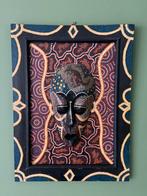 Kleurrijk Afrikaans masker in kader, Ophalen
