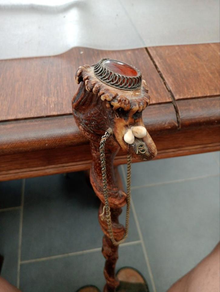 Canne en bois naturel noisetier torturé, Divers, Bâtons de marche, Enlèvement ou Envoi