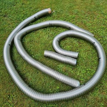 Dubbelwandige inox flexibel diam 130 mm, Enlèvement, Neuf, Inox