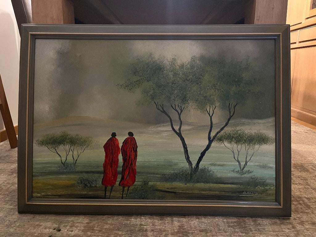 Peinture Africaine, Antiquités & Art, Enlèvement ou Envoi