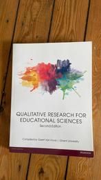 Boek Qualitative research for educational sciences, Ophalen of Verzenden, Zo goed als nieuw