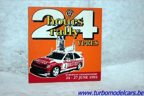 Herdenkingsplaatje 24H Ypres 1993, Collections, Marques automobiles, Motos & Formules 1, Comme neuf, Voitures, Enlèvement ou Envoi