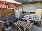 Palletkussens of volledige tuinset, Ophalen, Gebruikt