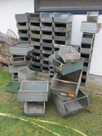 Oude industriële metalen bakken en stapelbakken, Doe-het-zelf en Bouw, Kratten en Dozen, Ophalen, Gebruikt