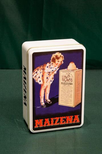 blikken doos Maizena retro stijl