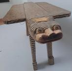 Table basse décorative tigre transformable en petit banc, Maison & Meubles, 45 à 60 cm, Enlèvement, Utilisé, Artisanat animalier