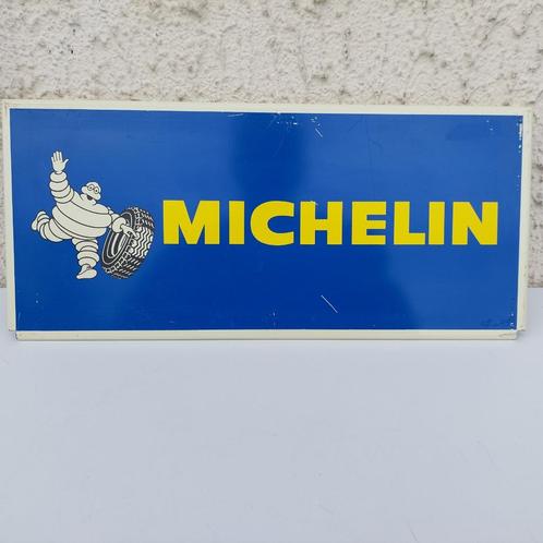 MICHELIN BIBENDUM VINTAGE STEUNPLAAT VOOR BANDENHOUDER, Verzamelen, Merken en Reclamevoorwerpen, Gebruikt, Reclamebord, Ophalen of Verzenden