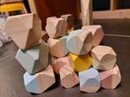 Janod houten bouwstenen met verschillende vlakken, Kinderen en Baby's, Speelgoed | Houten speelgoed, Ophalen, Zo goed als nieuw