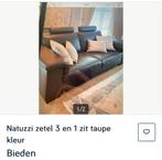 Natuzzi zetel 1 en 3 zit, Huis en Inrichting, Zetels | Zetels, Ophalen, Zo goed als nieuw