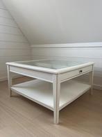 Ikea Liatorp salontafel met glazen blad en en lade, 50 à 100 cm, Carré, Enlèvement, Utilisé