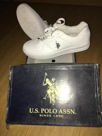 NEW & ECHTE witte sneakers man schoenen merk U.S. polo assn. beschikbaar voor biedingen