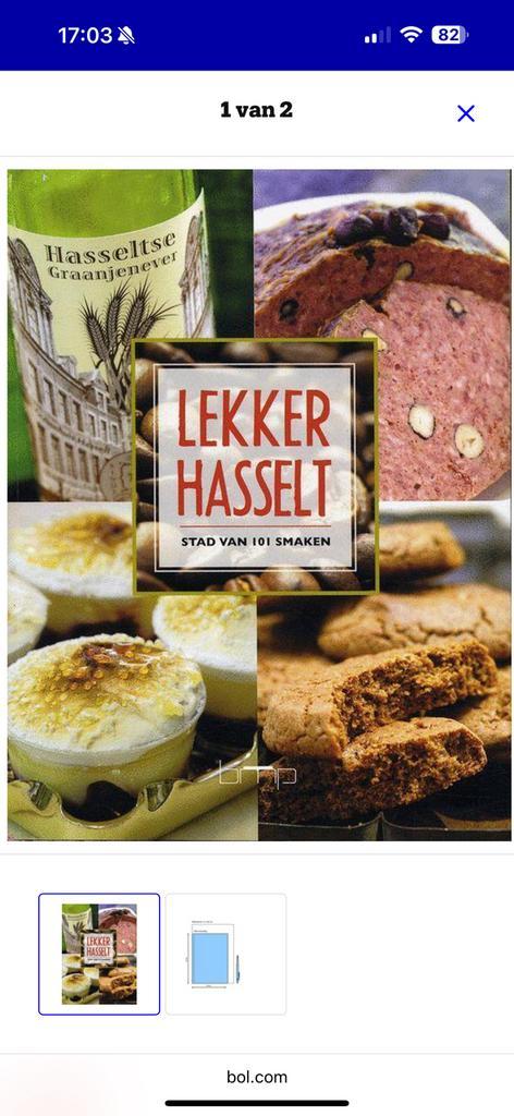 Boek Lekker Hasselt, Boeken, Kookboeken, Zo goed als nieuw, Ophalen of Verzenden