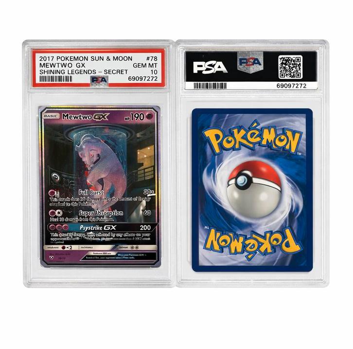 Mewtwo GX PSA10, Hobby en Vrije tijd, Verzamelkaartspellen | Yu-gi-Oh!, Zo goed als nieuw, Ophalen