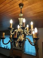 LUSTER IN TIN VOL EN ZWAAR, Huis en Inrichting, Lampen | Kroonluchters, Ophalen