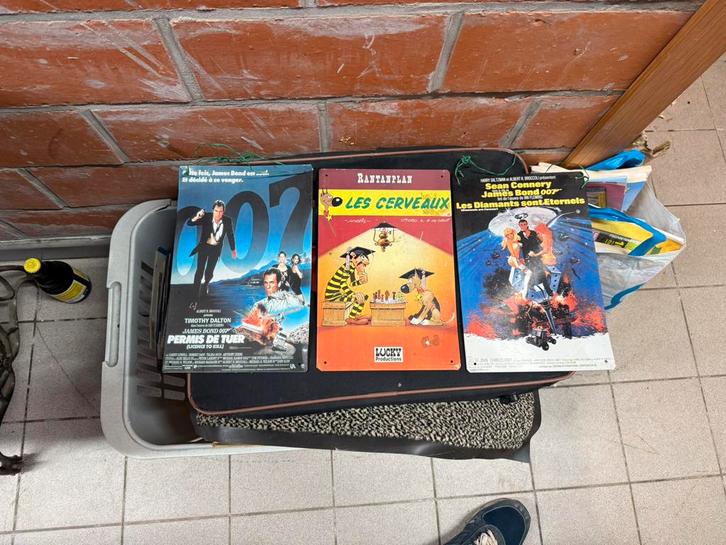Plaque émaillée, déco cinéma & BD – James Bond, Lucky Luke, Verzamelen, Automaten | Flipperkasten, Zo goed als nieuw, Ophalen