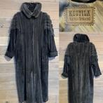 Vintage lange jas Kestila in schaap met suède, ANDERE, Taille 38/40 (M), Gris, Enlèvement ou Envoi