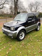Suzuki Jimny 4x4*1.3Benzine*Trekhaak*Gekeurd*, Auto's, Achterwielaandrijving, Leder en Stof, Zwart, Bedrijf