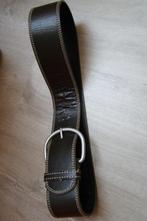 riem dames donker bruin kaki ceintuur met grote gesp L= 98cm, Kleding | Dames, Gedragen, 5 cm of meer, Ophalen of Verzenden, 90 tot 100 cm