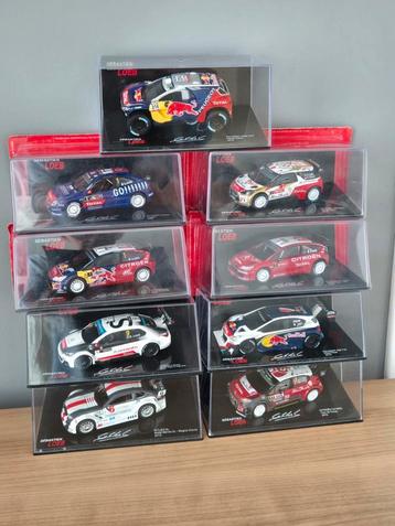 Lot 9 wrc 1/43 Sébastien loeb collection altaya  disponible aux enchères