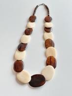 Collier long vintage 80’s pierre naturelle, Handtassen en Accessoires, Antieke sieraden, Ophalen, Overige materialen, Ketting