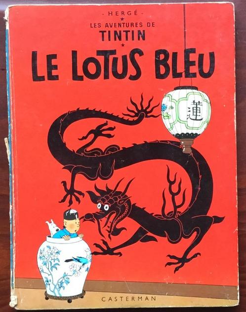 Tintin Le Lotus Bleu 1963, Boeken, Stripverhalen, Gelezen, Verzenden