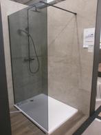 Douche 90x120 receveur Slim + paroi fumée 120cm, Doe-het-zelf en Bouw, Sanitair, Ophalen, Zo goed als nieuw, Chroom, Douche