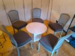 Vintage stoelen en  marmeren salon tafel te koop, Antiek en Kunst, Ophalen