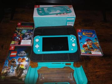 Nintendo switch lite met accesoires beschikbaar voor biedingen