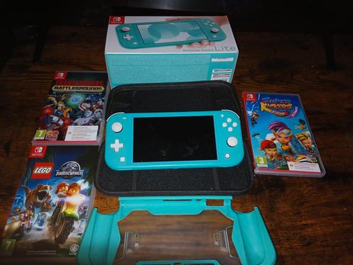 Nintendo switch lite met accesoires, Games en Spelcomputers, Spelcomputers | Nintendo Switch Lite, Zo goed als nieuw, Ophalen of Verzenden