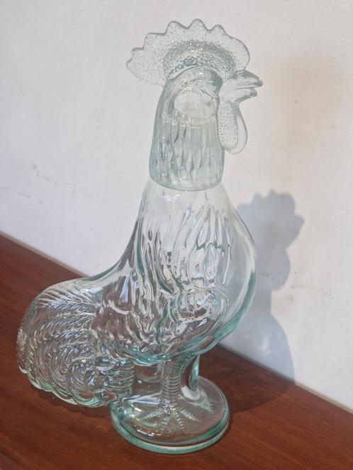 Empoli karaf in haan kip vorm , zeer mooie staat, Antiek en Kunst, Antiek | Glaswerk en Kristal, Ophalen of Verzenden