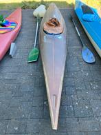 Wildwater kajak compleet met peddel, spatzeil en drijfhulp., Watersport en Boten, Ophalen, Gebruikt, 1-persoons