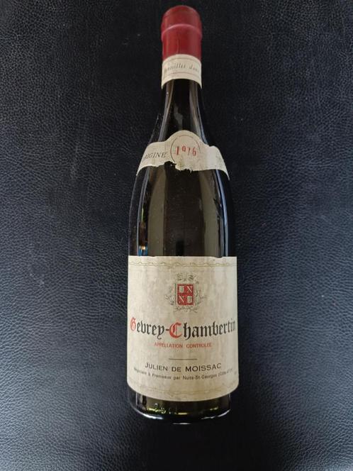 Gevrey Chambertin 1976 Julien De Moissac, Verzamelen, Wijnen, Zo goed als nieuw, Rode wijn, Frankrijk, Vol, Ophalen