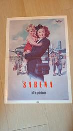 Sabena poster, Verzamelen, Ophalen of Verzenden