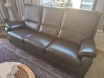 Salon in leder - driezits + enkelzit + relax. In prima staat, Huis en Inrichting, Zetels | Zetels, Ophalen, Driepersoons, Leer