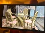 Stoelen te koop en stoelset met glazen tafel, Huis en Inrichting, Ophalen, Gebruikt, Vijf, Zes of meer stoelen